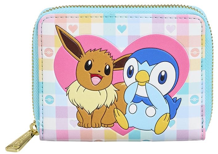 Loungefly Friends Pokemon Piplup and Eevee Wallet - Multi-Colour