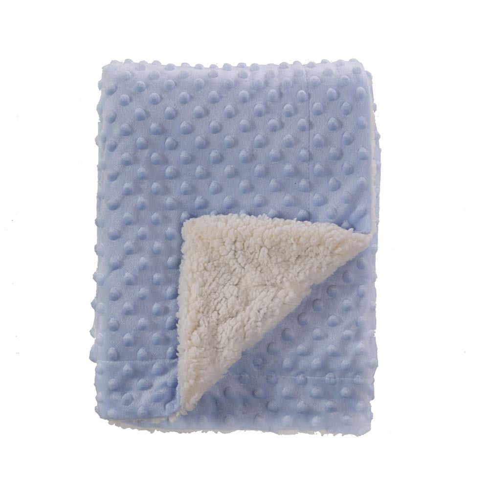 CREVENT Soft Cozy Baby Blankets for Boys Girls + Security Blanket, Set including A Gift Bag Newborn Essentials (Blue) - Image 2