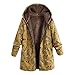 Produktbild Plus Größe Damen Herbst Winter Jacke Parka Mäntel Steppjacke Übergangsjacke mit Kapuze Hoodie Warm gefüttert Vintage Fleece Dicke Wollmantel Pelzmantel Outwear von Innerternet