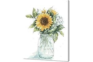 ArtBud Canvas Paint by Numbers for Adults & Kids - Sunflowers Painting...