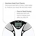 Escali BFBW200 Advanced Bioelectrical Impedance Analysis (BIA) Technology Calculates Body Fat/Water Percentages, Bathroom Scale, LCD Digital Display, 400lb Capacity, Clear