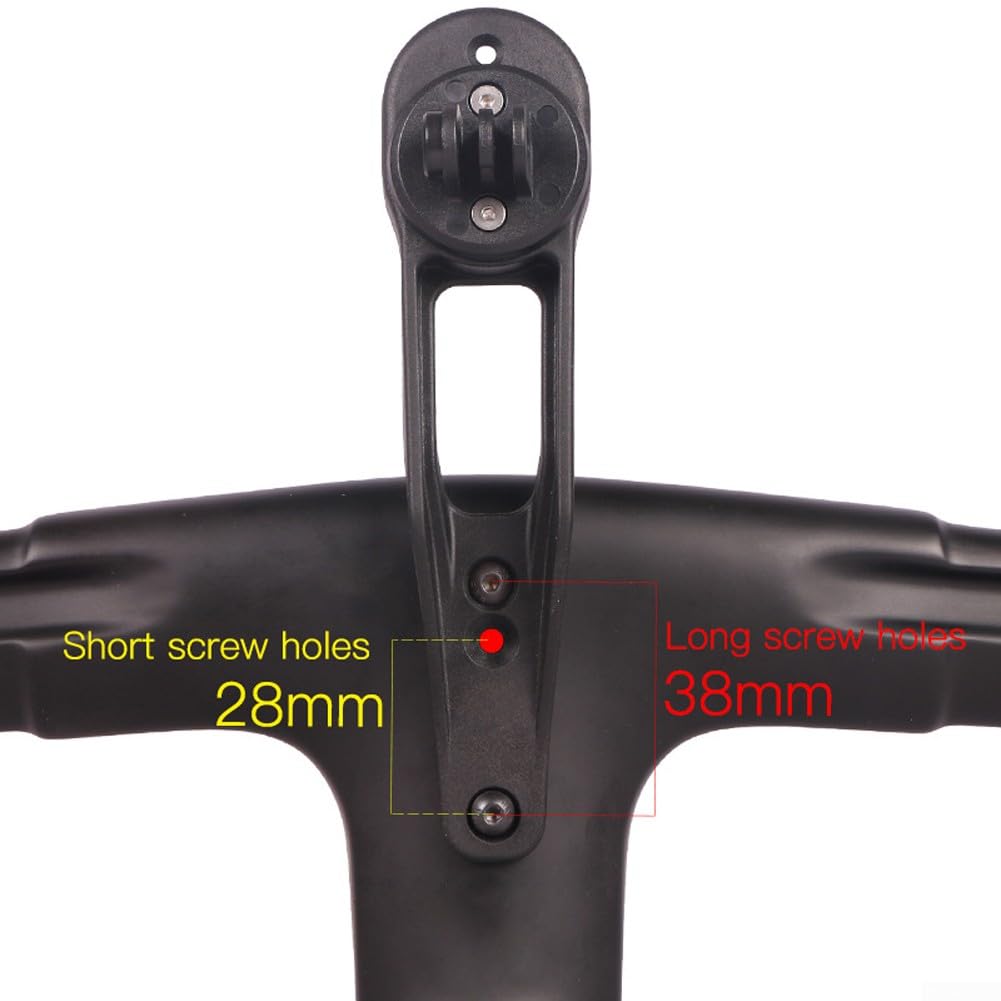Support Pour Compteur Vélo Et Caméra Sport – Nylon Léger 19g, Extension 146mm, Base 40mm, Anti-vibration – Fixation Rapide Sur Guidon