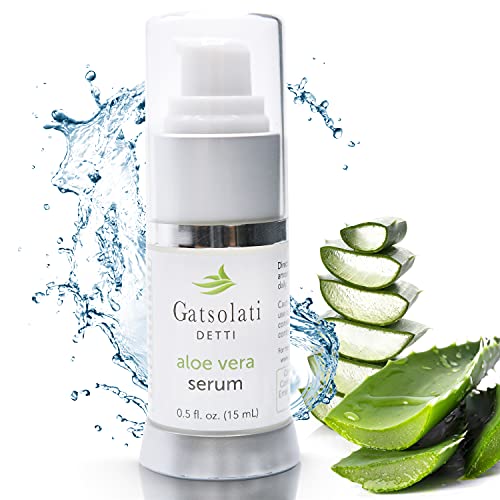 Organic Aloe Vera Face Serum â€“ Anti Acne & Skin Serum for Reduction of Cystic Acne Treatment for Face & Body â€“ Ideal for Oily Skin, Scar Clearing for Teens, Adults