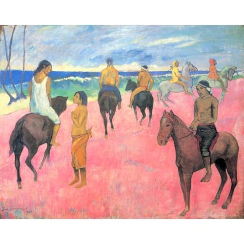 Impression sur toile Gauguin plage rouleau 76x101 cm