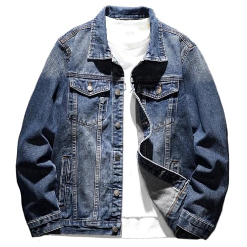 Blouson en jean décontracté pour homme idéal pour les sorties de week-end