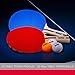 Franklin Sports Ping Pong Paddle Set with Balls - 2 Player Table Tennis Paddle Kit with (2) Paddles + (3) Balls Included - Red + Blue