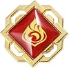 Genshin Impact Vision Brooch Pin Gods Eye Luminous Brooch Game Project Accessories Women, Metal, No Jewels.,