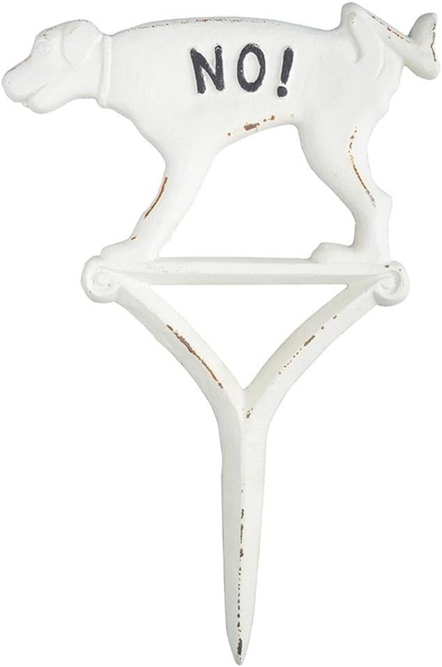 2x Hundeverbotsschild Mit Erdspieß - Aluminium Warnschild Gegen Hundekot