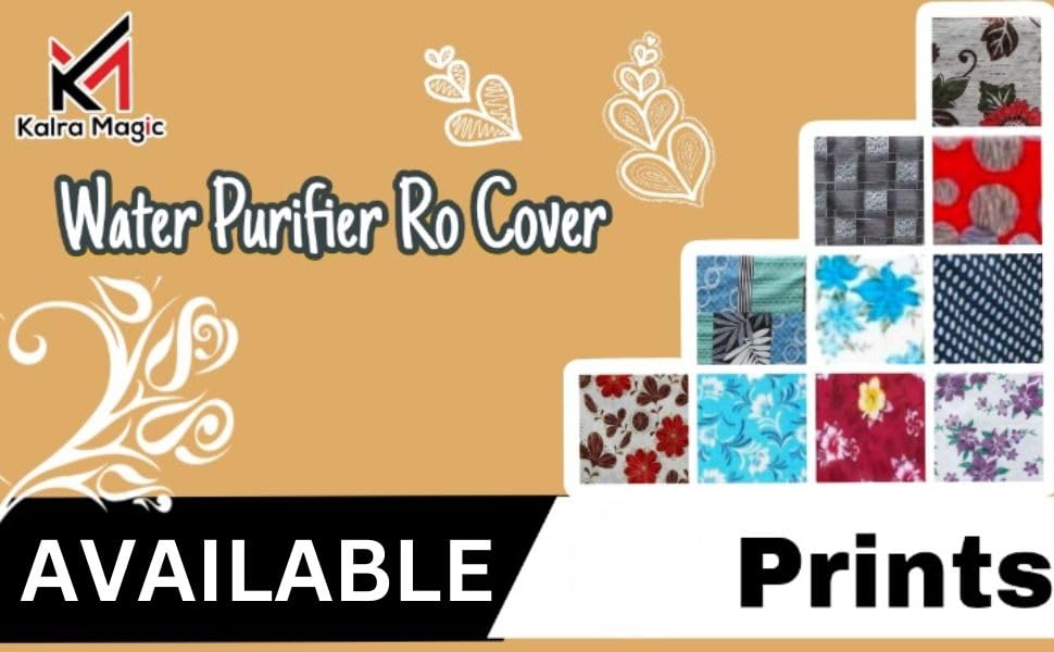 Image of KALRA MAGIC Polyester Water Purifier Body Cover for Kent RO, Kent Grand, Pulse & Aqua | Waterproof Dustproof RO Cover (Multicolor P-10 Design)
