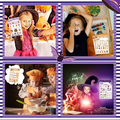 Image of Eaasty 6 Pack Kids Pretend Play Notepads 4x6 Inch,Fall and Halloween | 6 Career Themes Dental Police Vet Makeup Restaurant, 40 Pages per Notepad for Toddlers Imaginative Activity and Learning
