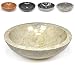Produktbild Divero Naturstein Aufsatz-Waschbecken Modena Handwaschbecken Waschschale Marmor Stein poliert rund beige Creme