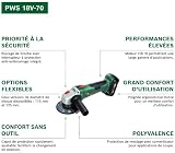 Bosch 18V System Cordless Angle Grinder PWS 18V-70 (for Small to Medium-Sized Cutting and Grinding Jobs; Grinding disc Diameter: 125mm) - 3