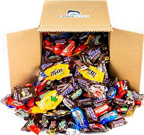 Candy Geek 8lb Chocolate Funsize Bulk Candy Box