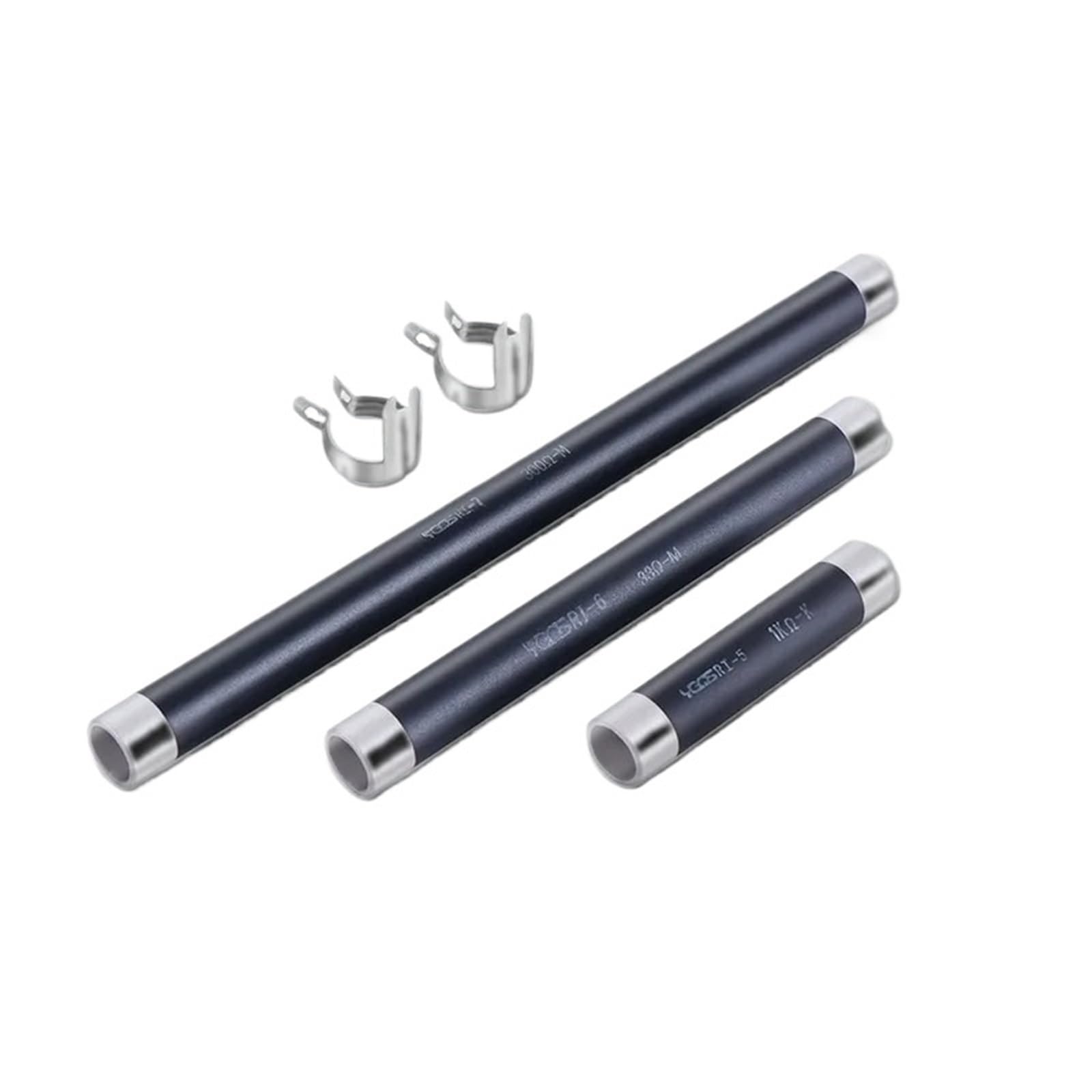 Riswekfw 100W 5 Ohm Rig High Power Non-Inductive Tubular Film Resistor 25W 50W 100W 200W 300W 400W 500W 5 Ohm-5K Ohm For Electronics(100W 5 Ohm)