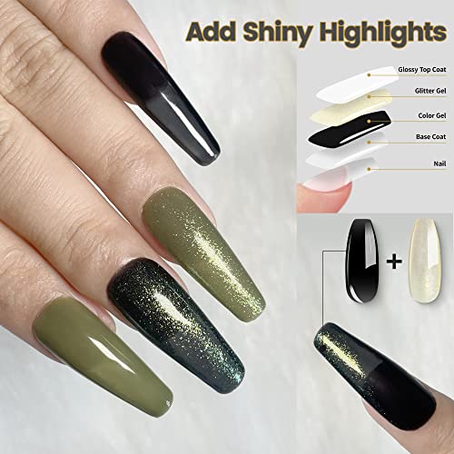 YTD Likomey UV Nagellack Shellac Set,6 Farben Transluzent mit Base und Top Coat Kit,Farbgel für Gelnägel Maniküre Jelly… – Bild 6