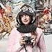 Peicees Knitted Balaclava Drawstring Hooded Scarf Hat Womens Beanie Skull Cap Winter Neck Gaiters Fashion