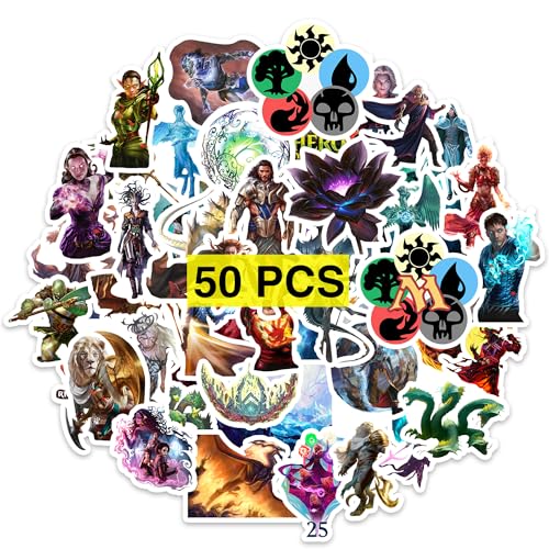 Babymiu Game Magic Black Lotus Stickers Decals（50 Pcs，Large Size）
