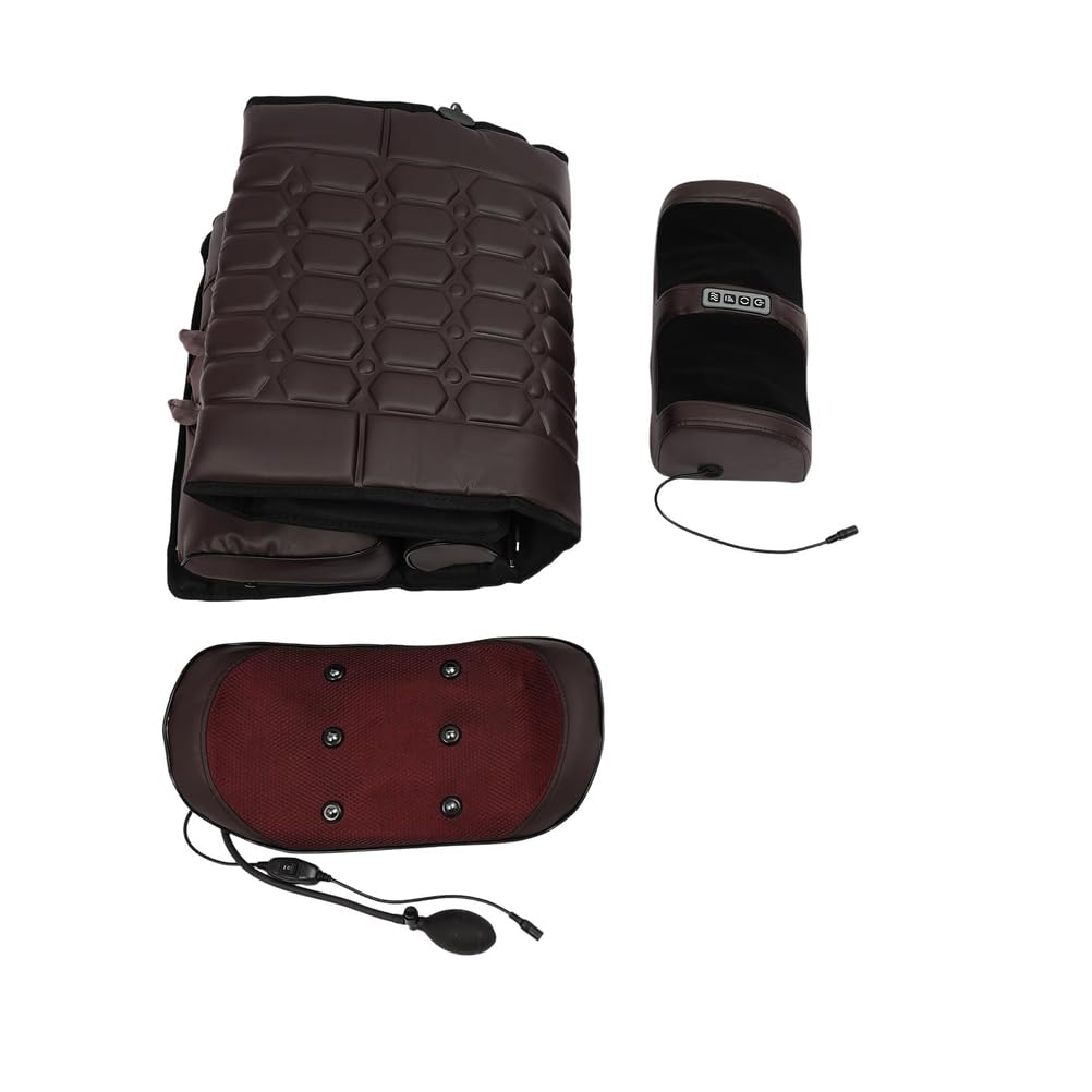 Alfombrilla De Masaje De Cuerpo Completo con Función De Calor | Para cuello, cintura y piernas; almohadilla de masaje térmica desmontable para el hogar u oficina, para aliviar el estrés.