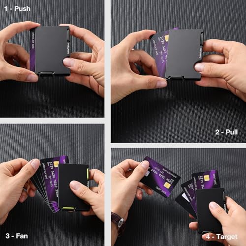 Personalized Christmas Gifts for Men, Custom Photo Engraved Song Minimalist Wallets for Husband Dad Son Boyfriend, Customized Picture Metal Card Holder for Valentines Anniversary Birthday Graduation3