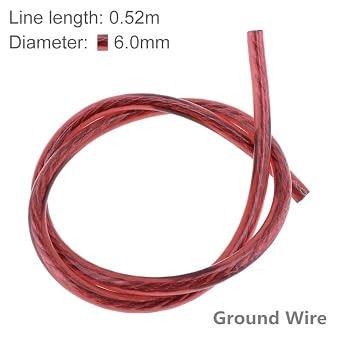 10 Gauge Amplifier Installation Kit, Car Audio Wire Wiring Amplifier Subwoofer Installation Kit, Speaker Cables Car Power Cord with Fuse Holder