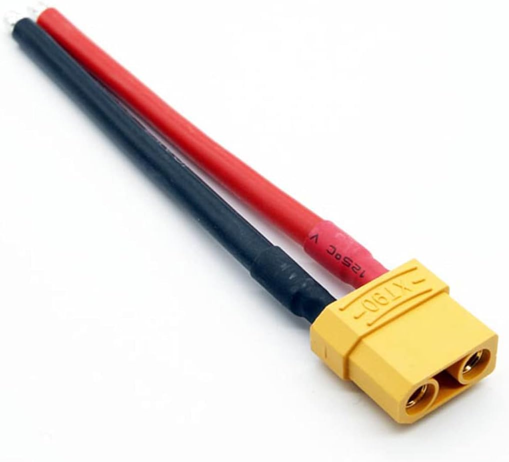 GTIWUNG 2 Pares XT90 Conectores de Batería, XT90 Enchufe Hembra Macho del Enchufe de con el Alambre del Silicio de 15cm 12AWG para el Drone de FPV de la batería de RC Lipo - 4