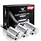 VALUXE® Premium Tubenquetscher [3x Small] – Zahnpasta Ausdrücker aus Edelstahl – Effektive Tubenpresse – inkl. Aufhängeschlaufe – Restloses Ausdrücken garantiert