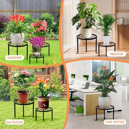Acteomsly PS240619 6-Pack Metal Plant Stand,Heavy Duty Flower Pot Stands thumb #6