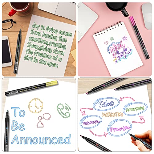 Dacono Double Line Outline Pens, 12 Colors Self-Outline Outline Metallic Markers Double Line Pen, Outline Markers Pens For Art, Drawing, Greeting Cards, Diy Art Crafts, Posters, Painting, Journal #TOP5