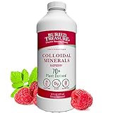 Buried Treasure Fulvic Mineral Complex - 32oz, Natural Raspberry Flavor with over 70 Plant Derived Minerals NON-GMO Electrolyte Replacement Vegetarian Safe Daily Essential and Trace Minerals