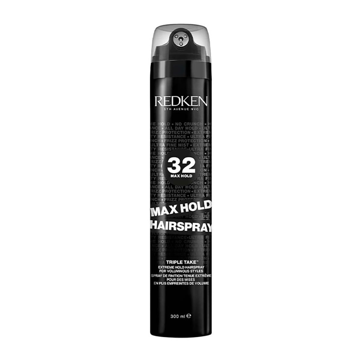 Redken Max Hold Hairspray 32, 300 ml | For All-Day Style Control & 24 Hour Humidity Resistance | Vegan Formula | For All Hair Types | For Men & Women