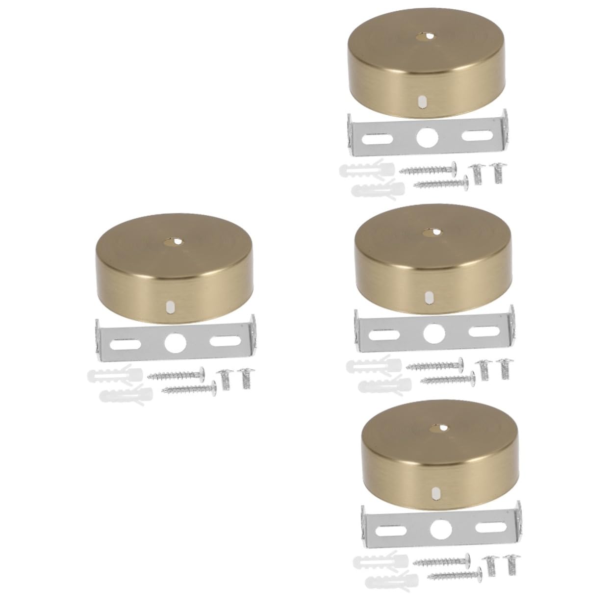 Amazon.co.jp : FAVOMOTO 4 セット 天井 プレート DIY 無垢 メタル  