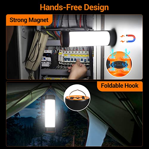 Camping Lantern Rechargeable, Bright 1500 Lumen 5 Light Modes Camping Light Flashlight, Ct Capetronix 4400Mah Power Bank Lantern Flashlight For Power Outage Camping Emergency Hurricane Hiking, 1-Pack #TOP4