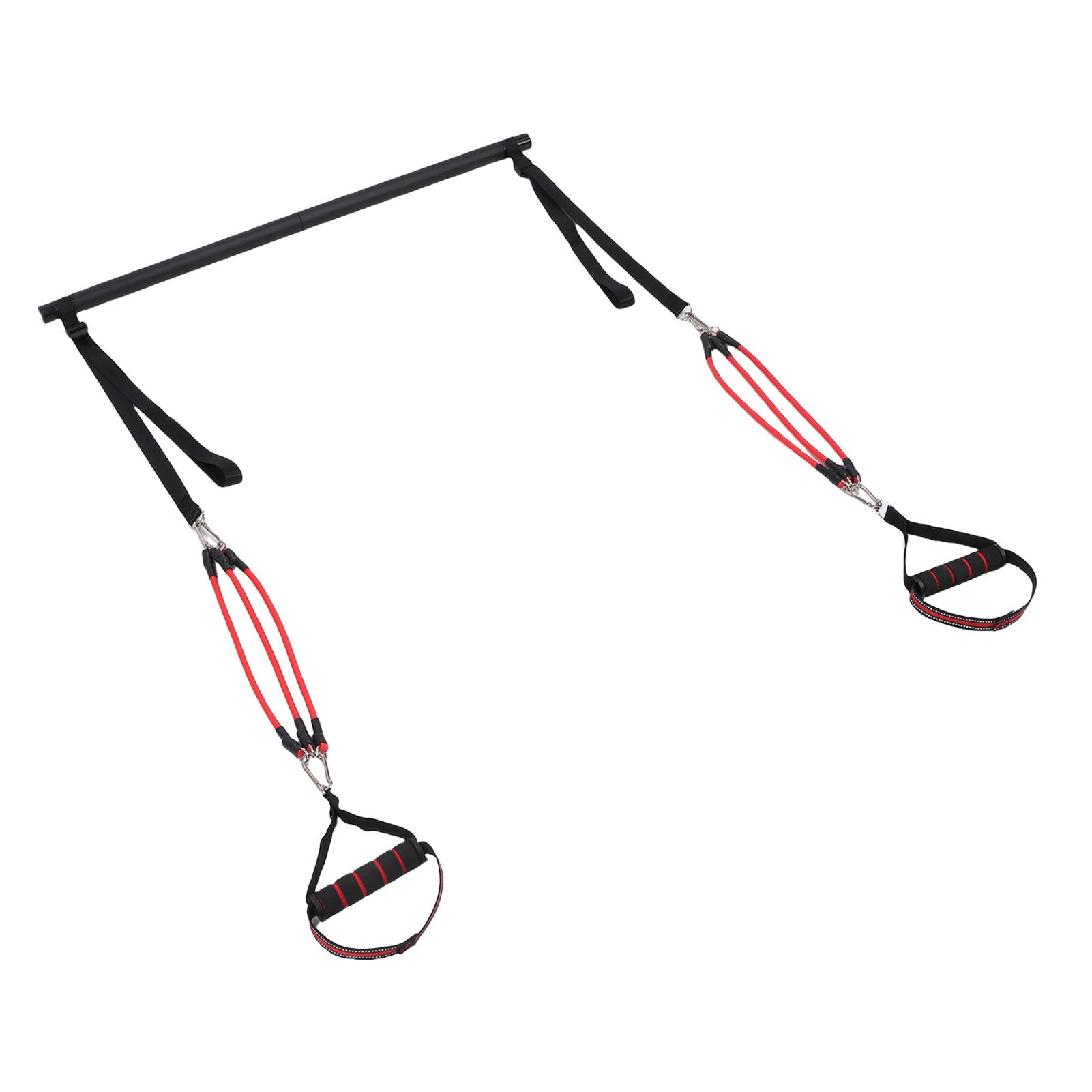 CHICIRIS Kit di Bar di Pilates, Attrezzatura da Allenamento di Pilates con 6 Fasce di Fitness Livelli Regolabili per la Forza di Allenamento di Muscoli Viaggi in Palestra Domestica