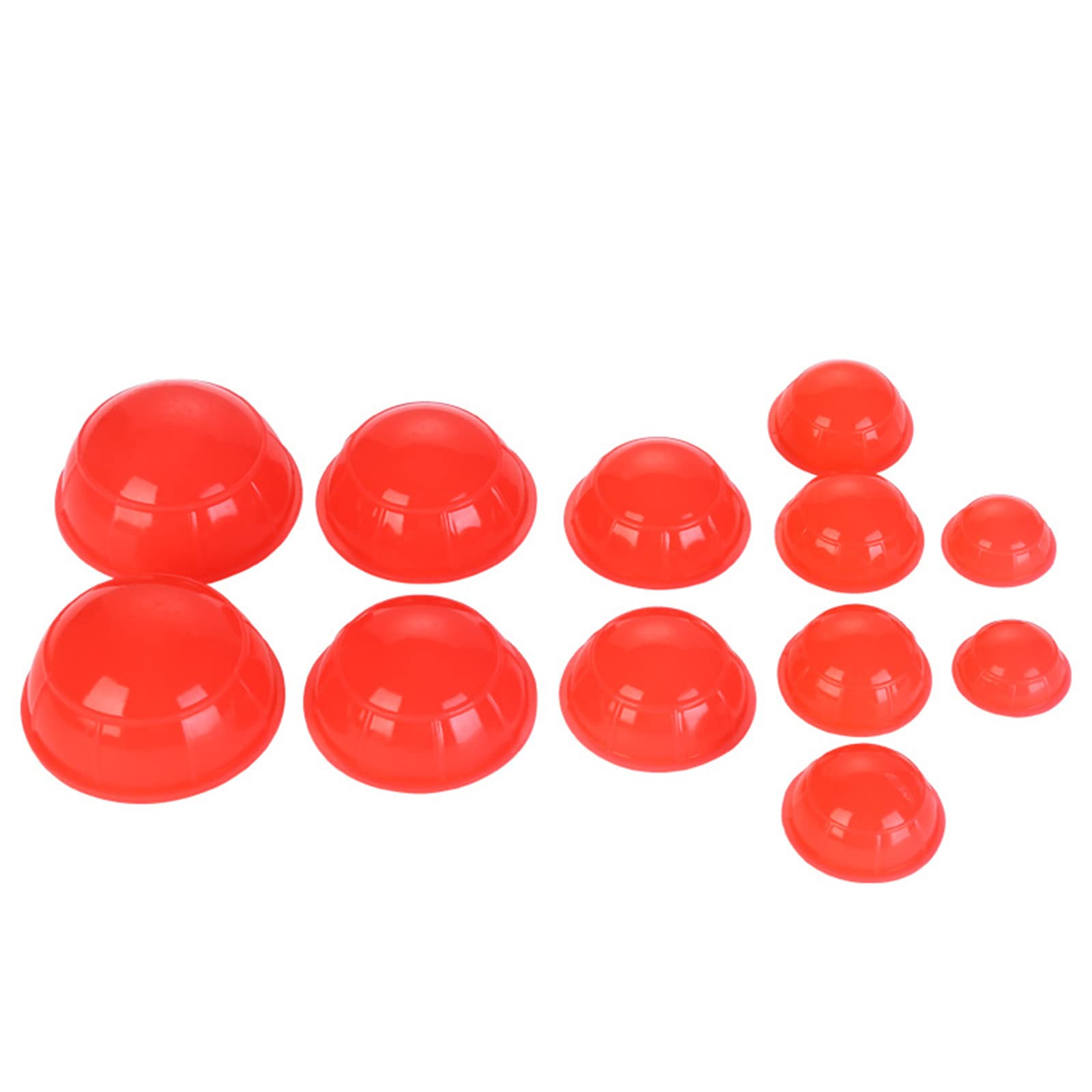 Qixivcom 12-teiliges Schröpfset Vakuum-Schröpftherapie-Set, stärkere Saugkraft für myofasziale Massage, Muskeln, Nerven, Gelenkschmerzlinderung, Gesichtsmassage, Schmerzlinderung, Muskelentspannung,
