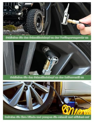 Mellbree Autoventil Adapter, Valve Adapter für Bosch Elektrische Luftpumpe – Ansicht 4