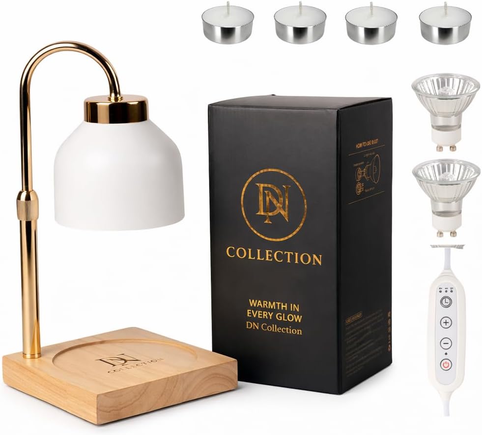 - Candle Warmer Lamp with Timer and Dimmer, Adjustable Height Electric Candle Warmer for Jar Candles, Flameless Wax Melt Warmer Lamp, Housewarming Gift Home Decor for Women – DN Collection