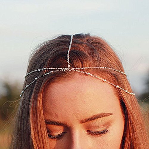 Yean Cadena de cabeza Accesorios para el cabello Estilo Bohemio para mujeres...