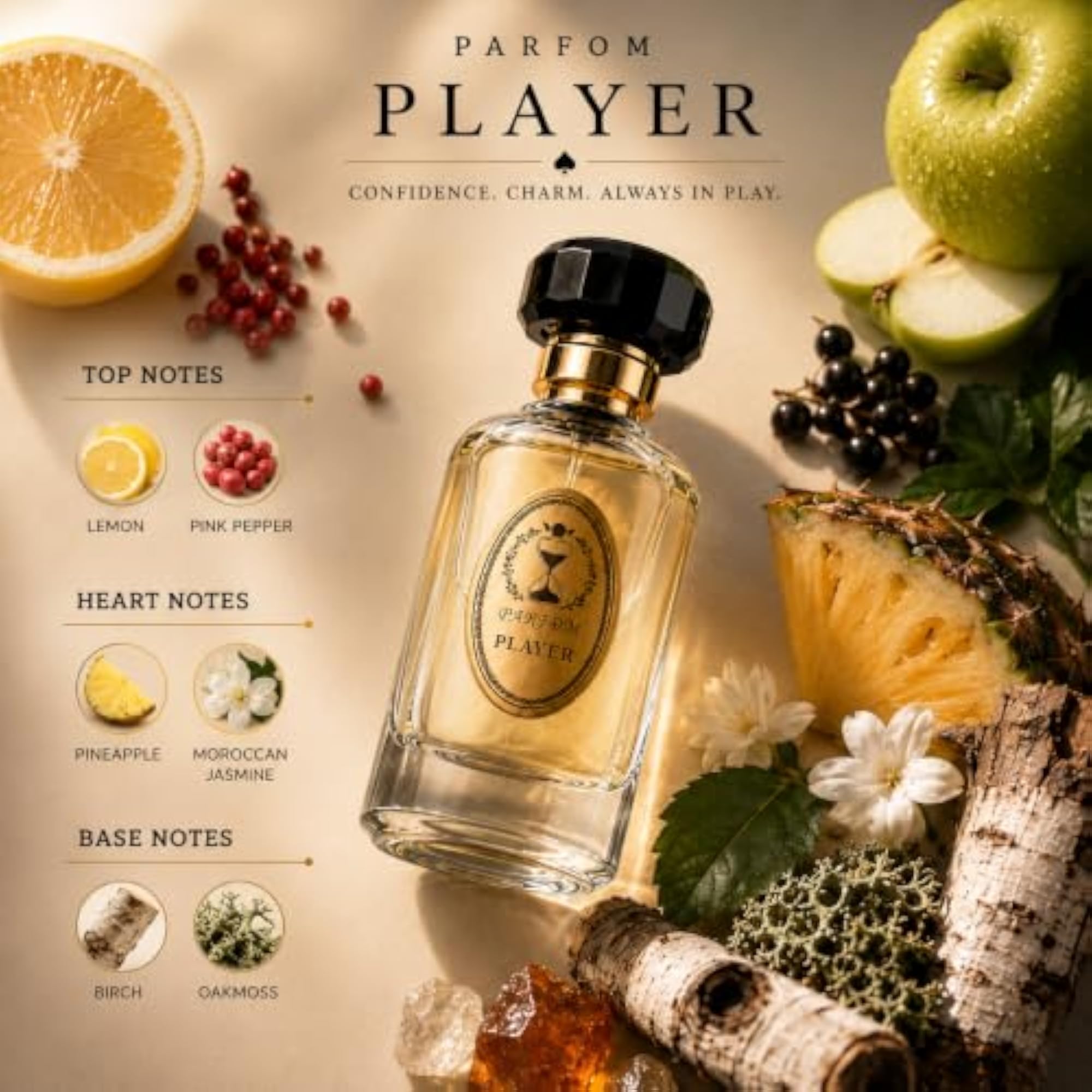 Player, Long Lasting Perfume for Men