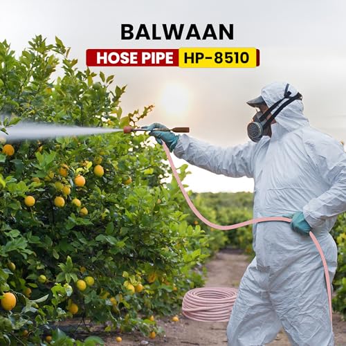 Image of Balwaan Krishi Agriculture Hose Pipe | 100 Meter Length | 8.5 mm Size | 5 Layer Cross Braided | UV & Weather Resistant | Strong, Flexible & Leak-Proof Water | HP-8510