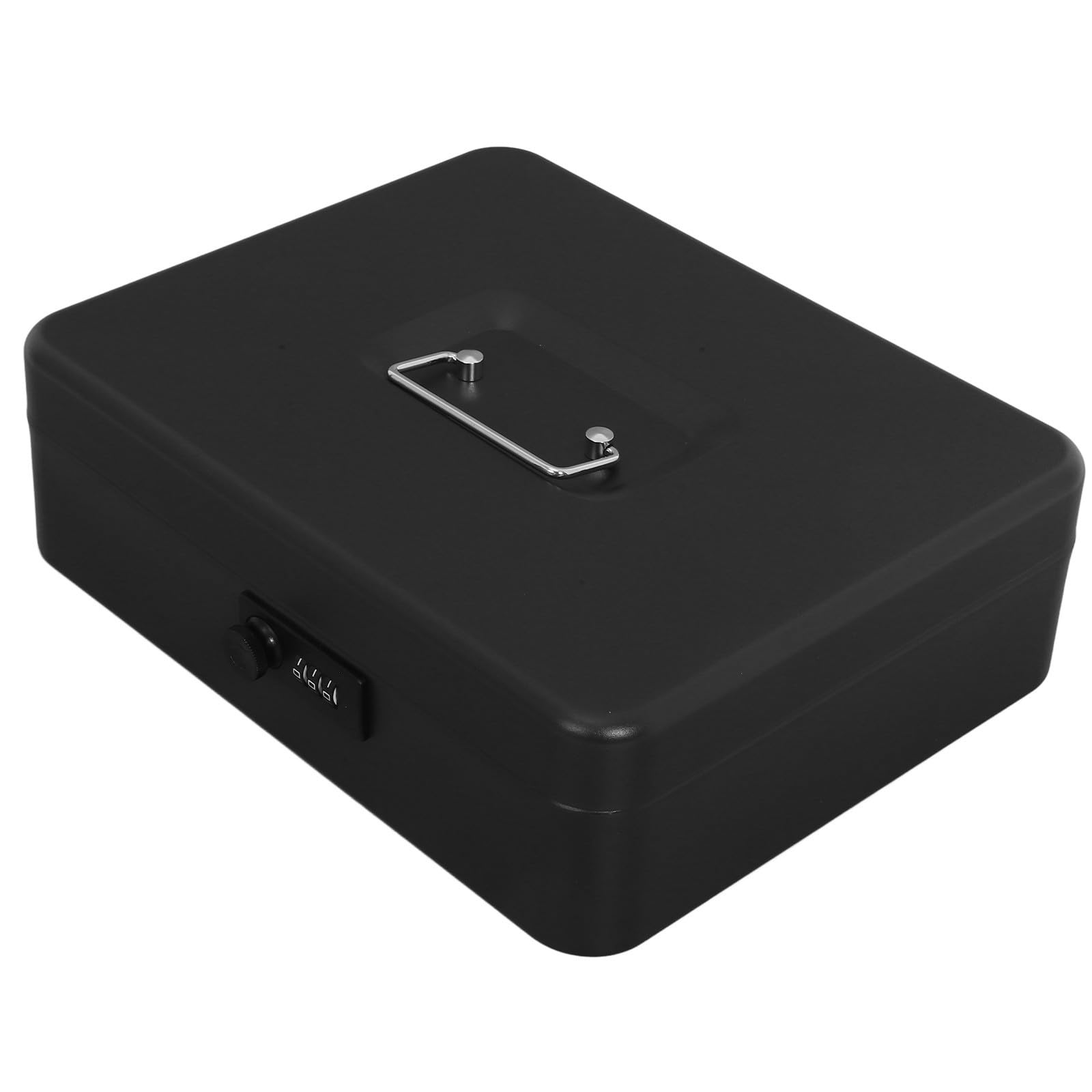 Caja Fuerte para Guardar Dinero Cerradura, de Hierro Negro, Gran Capacidad y Construcción Metálica Resistente para Oficina y Negocio