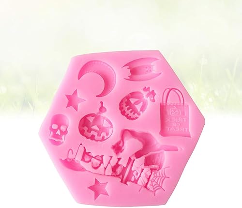 Miniatura 8 de DOITOOL Molde de silicona para Halloween, diseño de calabaza, calavera, galleta, postre, fondant, chocolate, cubitos de hielo, molde para decoración