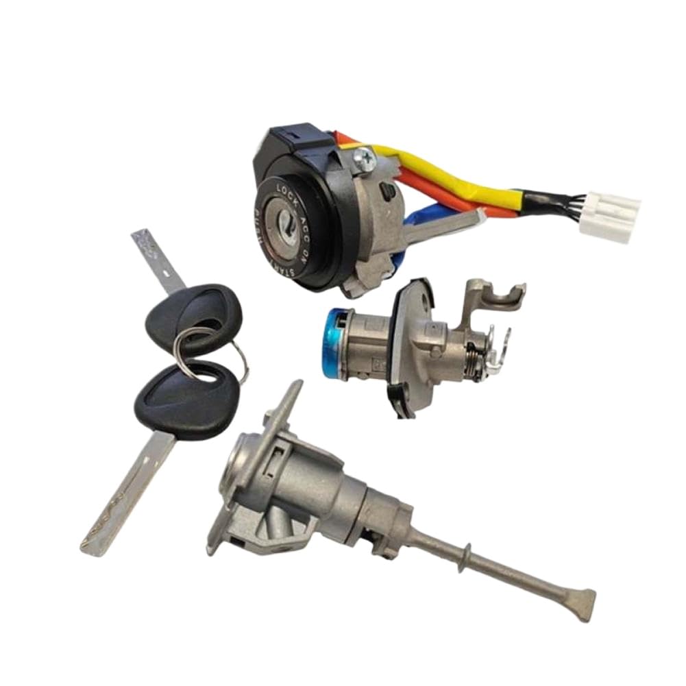 Filwy Onecolor Car Ignition Lock Cylinder And Door Lock Cylinder With 81900-3Sa00 819700-3Sa00 Compatible With Sonata 2011 2012 2013 2014
