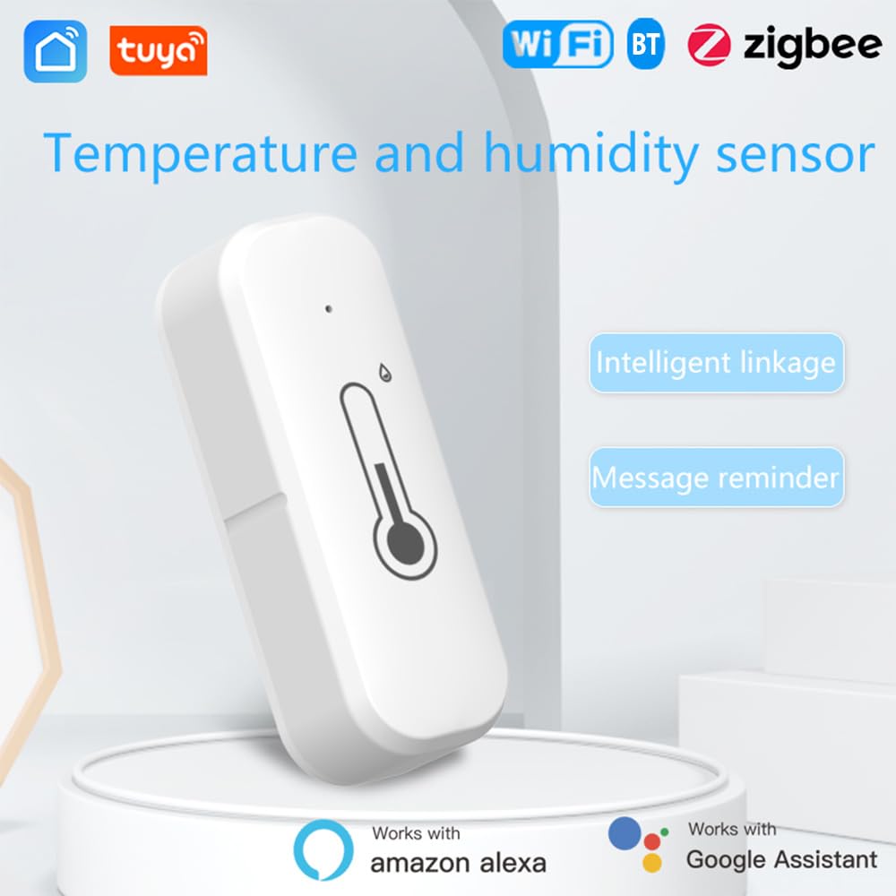 Inteligentny Czujnik Temperatury i Wilgotności Tuya Termometr Wewnętrzny Termometr Pokojowy i Miernik Wilgotności Aplikacja Smart Linkage Inteligentne Sterowanie Przypomnienie o