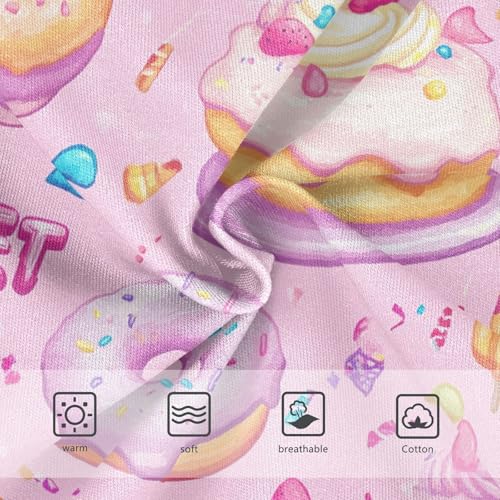 Wusikd Cakes Doughnuts Girls' Underwear Cotton Sweets Girls Briefs Soft Toddler Underwear 2T3