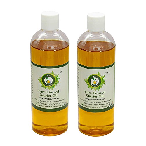 Image of R V Essential Linum Usitatissimum Pure Linseed Carrier Oil (100ml+100ml) Pack of Two