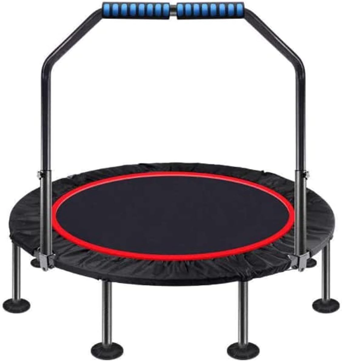 Adult Trampoline，Exercise Trampoline，Indoor Trampoline with Adjustable Handle and 28 Springs，Lose Weight，for Kids Adults Outdoor Exercise Fitness Trampoline.