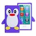FiveBox 3d Penguin Soft Silicone Rubber Skin Case Cover for Apple iPod Nano 7th Generation 7G 16GB (Purple)