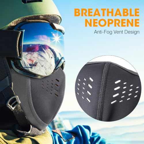Image of WTACTFUL Winter Balaclava Ski Mask Men Warm for Cold Weather Ski Motorcycle