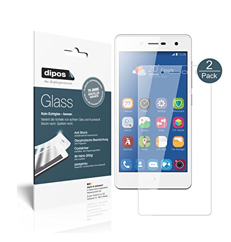 dipos I 2X Protector de Pantalla Compatible con ZTE Blade L7 Vidrio Flexible Cristal Proteccion 9H