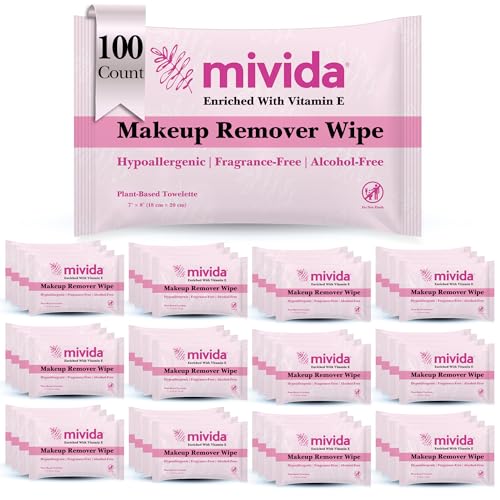mivida Hypoallergenic Makeup Remover Wipes